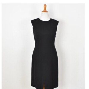 Classic Black Sleeveless Sheath Dress